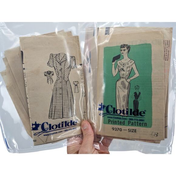 Vintage 1950's 60's Lot 9 CLOTILDE SEWING PATTERNS Anne Adams Marian Martin - Picture 4 of 6